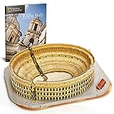 CubicFun National Geographic Puzzle 3D Coliseo Romano Rompecabezas 3D Modelo Kit de Construccin con Folleto para Adultos Nios, 131 Piezas