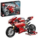 LEGO 42107 Technic Ducati Panigale V4 R, Moto de Juguete Roja, Maqueta para Construir y Decorar, Idea de Regalo para Nios Pequeos