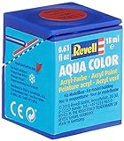 Revell 36136 Aqua Color - Pintura acrlica Mate (18 ml), Color Rojo carmn RAL 3002