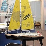 GLXLSBZ Modelo de velero Modelo de velero de Madera Vintage Hecho a Mano Escalas de velero Canal de Yates Modelo de velero decoracin casa de velero de Madera (Barco de Vela)