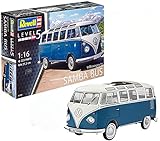 Revell Maqueta Volkswagen T1 Samba Bus, Kit Modelo, Escala 1:16 (07009), 27,2 cm de Largo