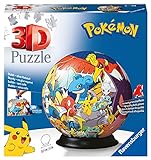 Ravensburger - 3D Puzzle Pokemon, Puzzle Ball, 72 Piezas, 6+ Aos