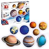 Ravensburger - Puzzle 3D, Sistema Planetario, Edad Recomendada 6+, 522 piezas numeradas, 18 accesorios, 1 pster de dos pginas, 1 manual de instrucciones