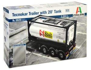 Italeri Tecnokar Trailer with 20ft Tank 3929 1:24 Truck Model Kit