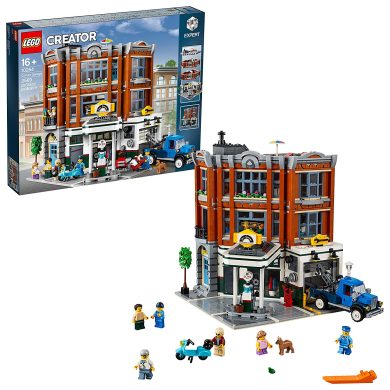 LEGO Creator Expert - Taller de la Esquina, Juguete de Maqueta de Edificio para Construir con VehÃ­culos y Minifiguras (10264)