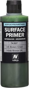 Vallejo Polyurethane - Primer UK Bronze Green 200ml - VAL74607