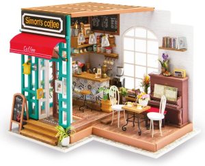 Rolife 3D casa de muñecas de Madera con luz café Miniatura DIY Modelo Kit-Tops Juguetes para niños 14 15 16 17 años de Edad