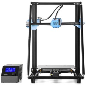 Impresora 3D Creality CR-10 V2 con placa base silenciosa, fuente de alimentación Meanwell, unidad de extrusión totalmente metálica con sensor de alimentación de filamento, impresión de currículum
