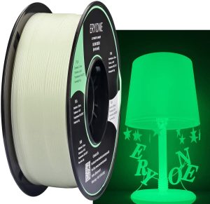 Eryone Filamento para impresora 3D PLA de color verde brillante en la oscuridad, 1,75 mm, precisión dimensional +/- 0,05 mm, 1 kg (2,2 libras) / carrete