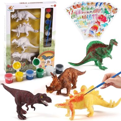 Tacobear Dinosaurio Pintar Juegos para Niños Dinosaurio Figuras para Pintar Manualidades Pintar Creativo DIY Dinosaurio Navidad Regalos Manualidades