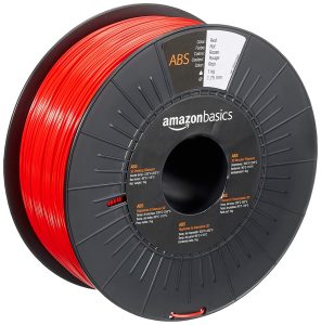 AmazonBasics - Filamento para impresora 3D, plástico ABS, 1,75 mm, cinta de 1 kg, rojo