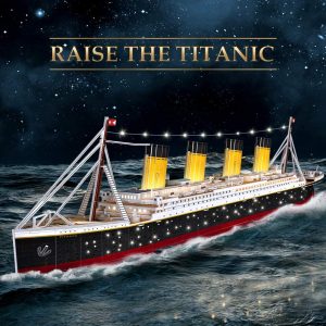 CubicFun Puzzle 3D LED Titanic Grande Barco Buque Embarcacion Kits de ConstrucciÃ³n Modelo Juguetes para Adultos y Adolescentes, 266 Piezas